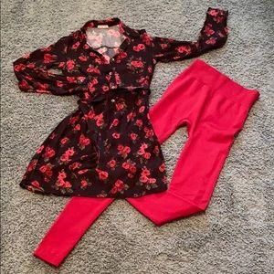 Cute girl’s fall/winter/holiday outfit